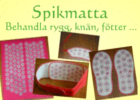 Spikmatta f�r rygg, kn�n, f�tter ...